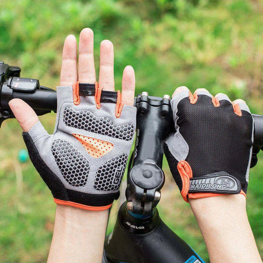 Men Cycling Bicycle Gloves Half Finger Mitten Breathable Anti-slip